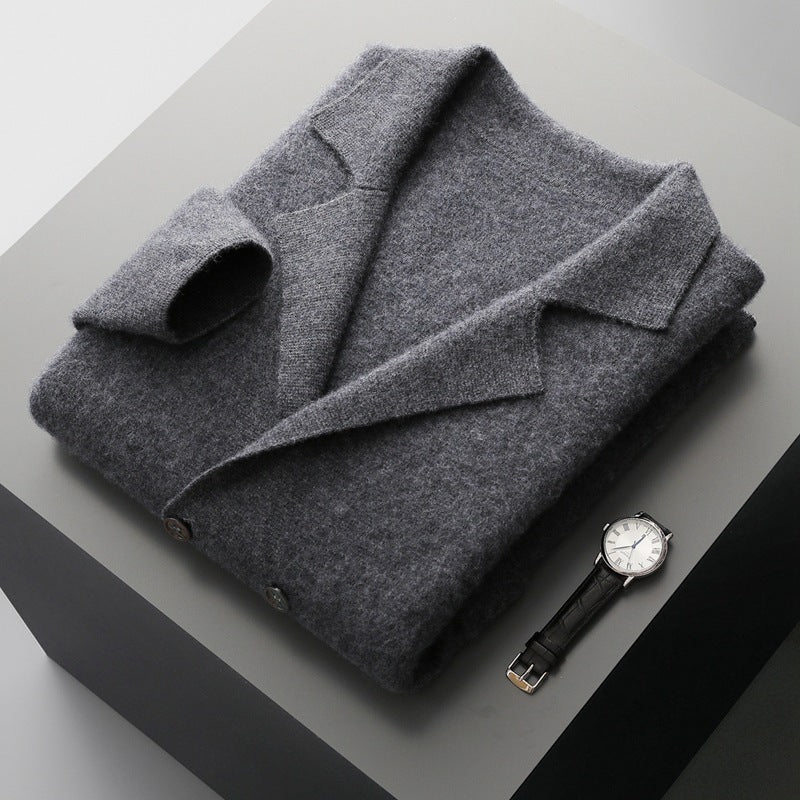 Wool Cardigan Suit Lapel Loose Fashionable Jacket