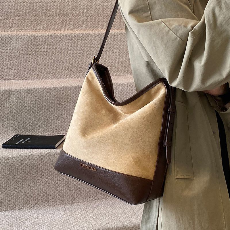 Casual Retro Suede Large Capacity Bag Women&