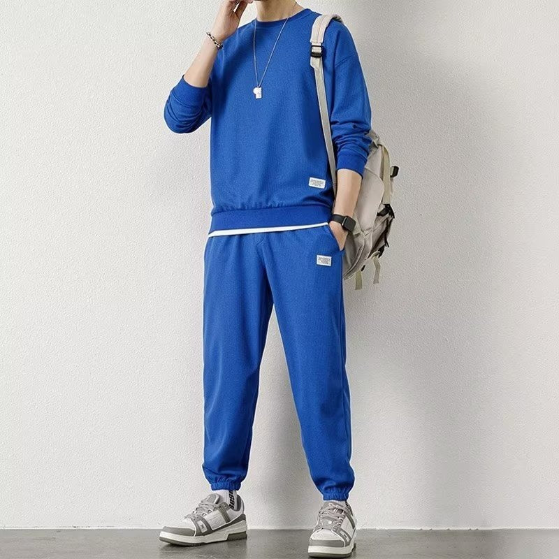 Long-sleeved Sweater Trousers Waffle Leisure Sports Student