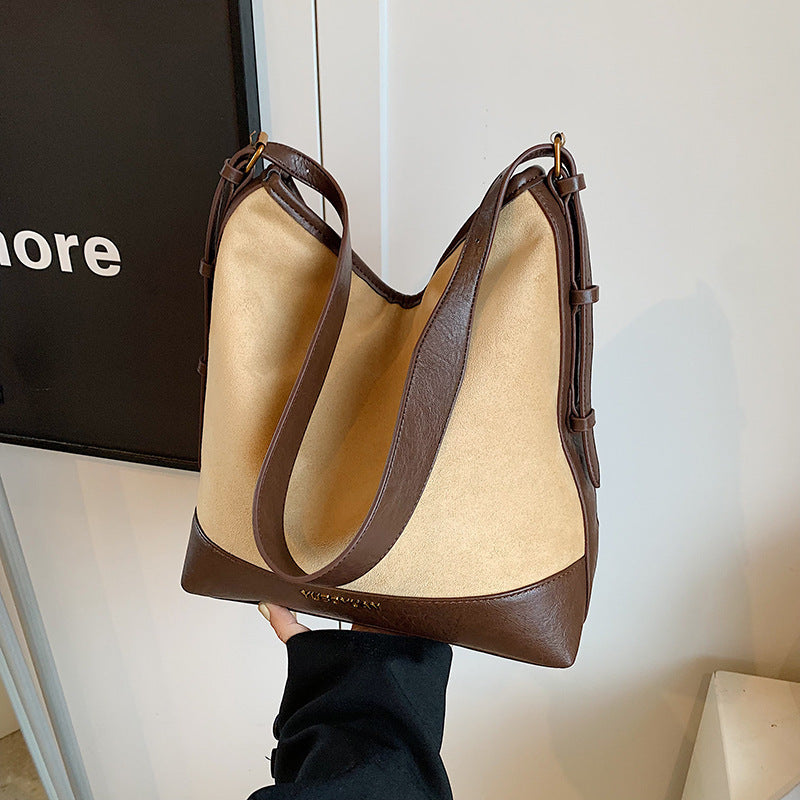 Casual Retro Suede Large Capacity Bag Women&