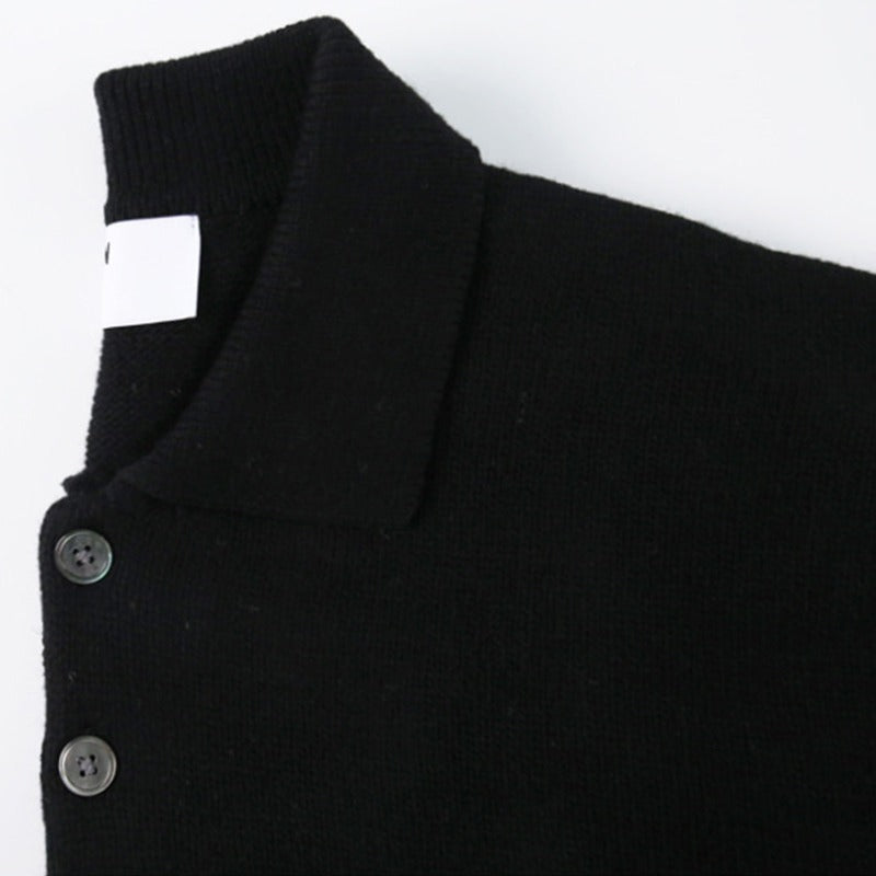 Lapel Polo Sweater Men&
