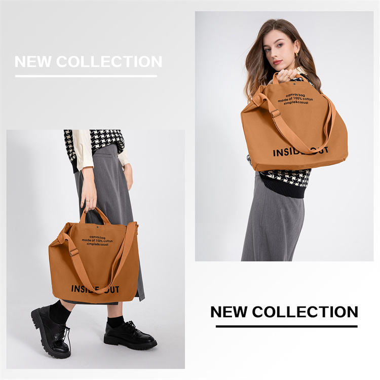 Large Capacity Shopping Bags Woman Black Canvas Tote Bag High-End Versatile Shoulder Bag