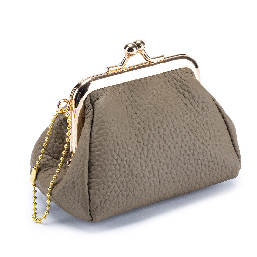 Genuine Leather Mini Coin Wallet With Female Creativity