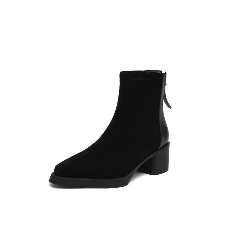 Fashion Personality Suede Booties Women
