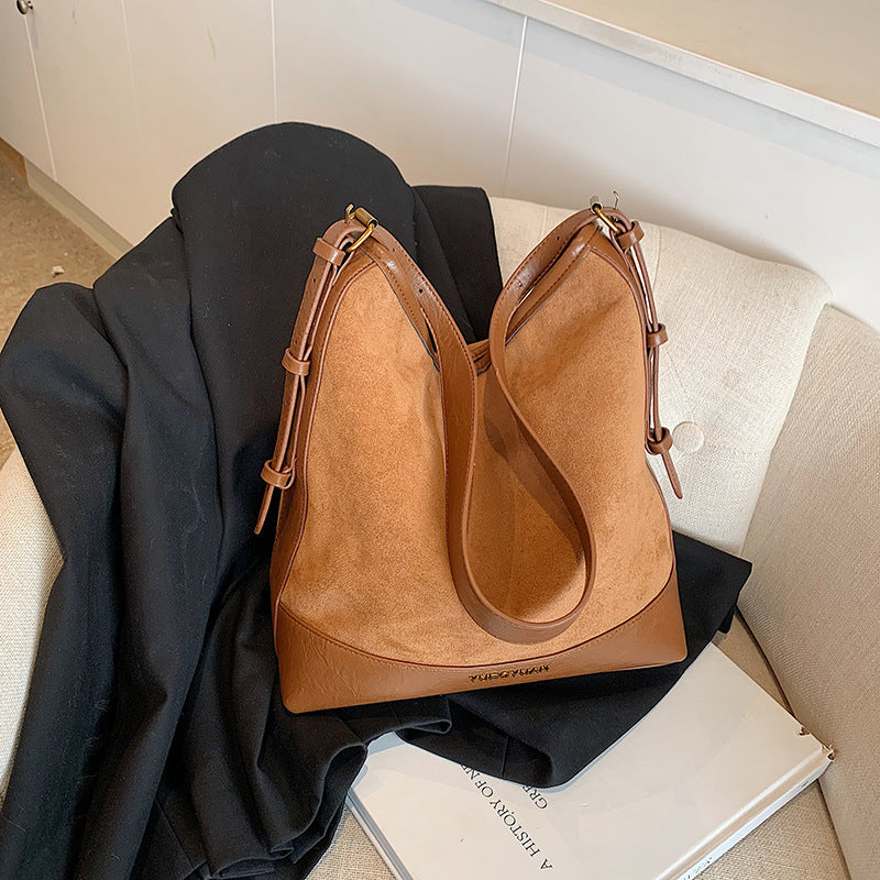 Casual Retro Suede Large Capacity Bag Women&