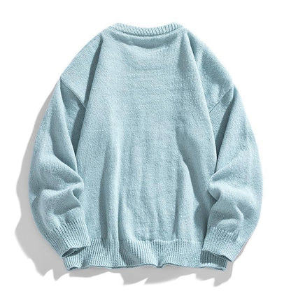 Twist Stripes Pullover Bottoming Shirt Autumn And Winter Furry Sweater