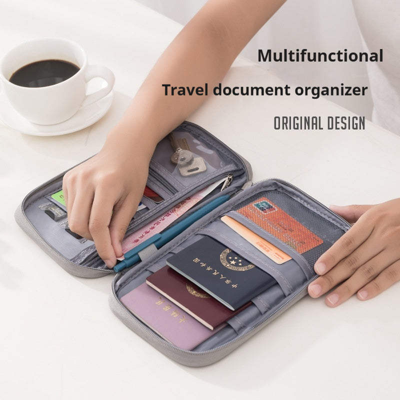 Portable Travel Airplane Waterproof Card Bag