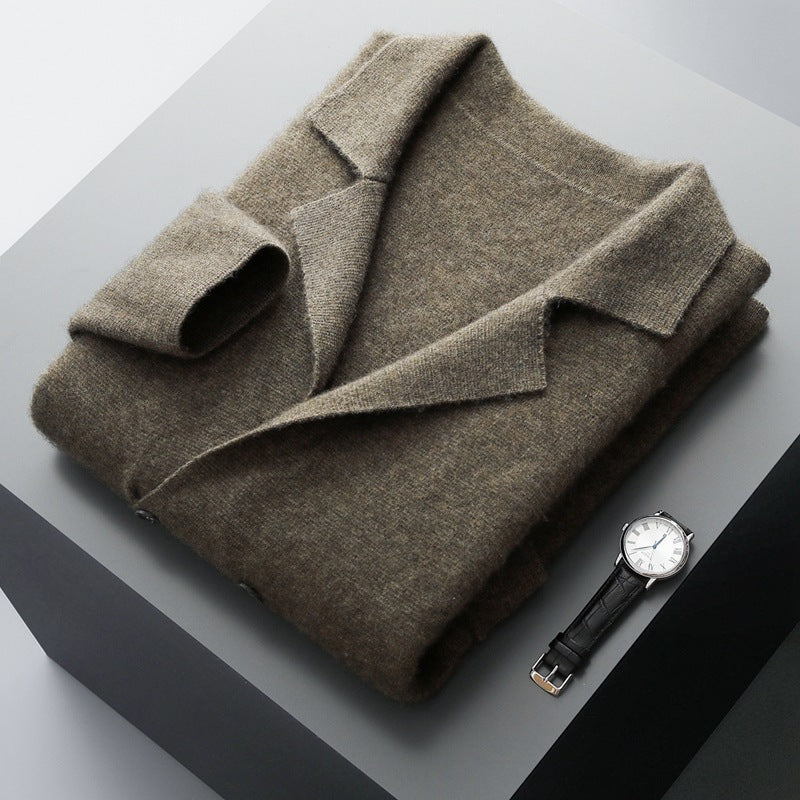 Wool Cardigan Suit Lapel Loose Fashionable Jacket