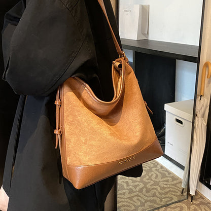 Casual Retro Suede Large Capacity Bag Women&