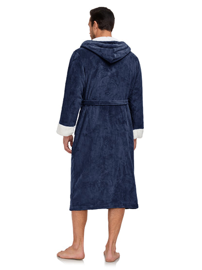 RONGTAI Ladies Long Fleece Bathrobe