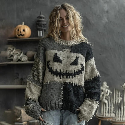 Halloween Men And Women Same Style Loose Sweater