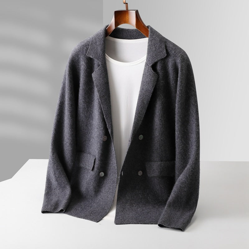 Wool Cardigan Suit Lapel Loose Fashionable Jacket