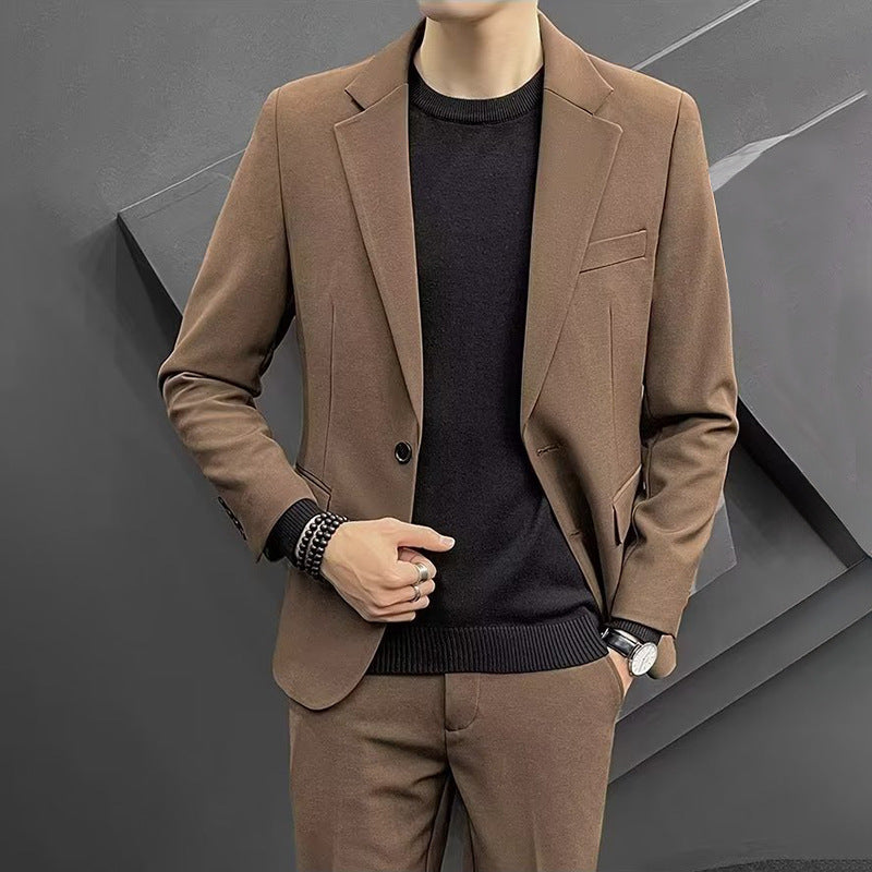 Korean Slim Business Style Casual Suit Top