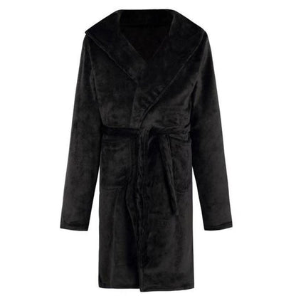 Mens &amp; Ladies Nylon Hooded Bathrobe