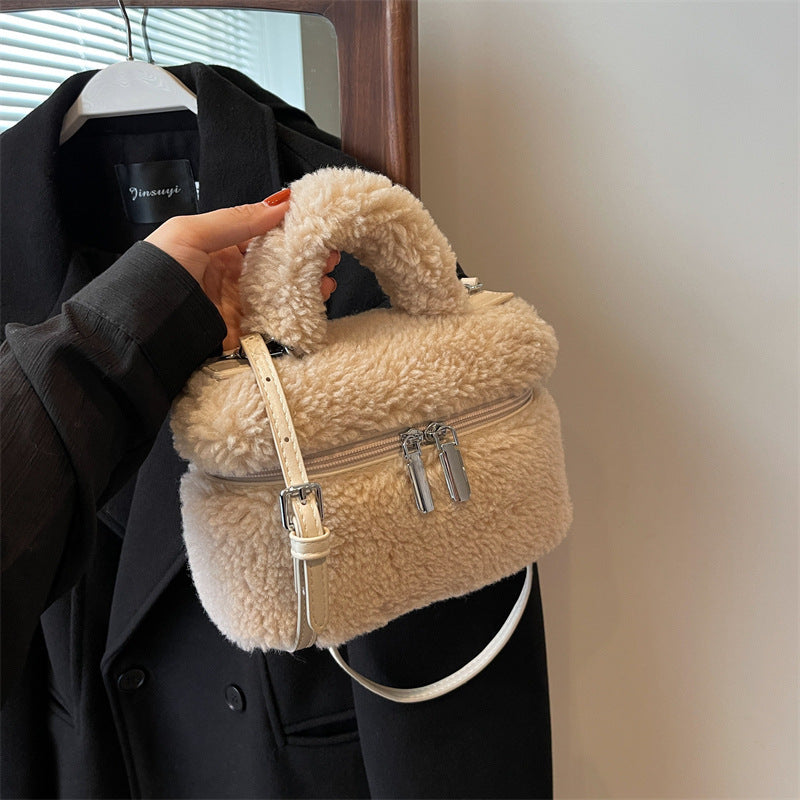 Autumn And Winter Lamb Wool Niche Popular Women&