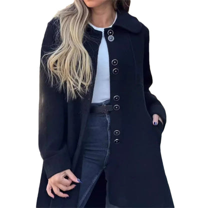 Polar Fleece Autumn And Winter Single-breasted Woolen Coat