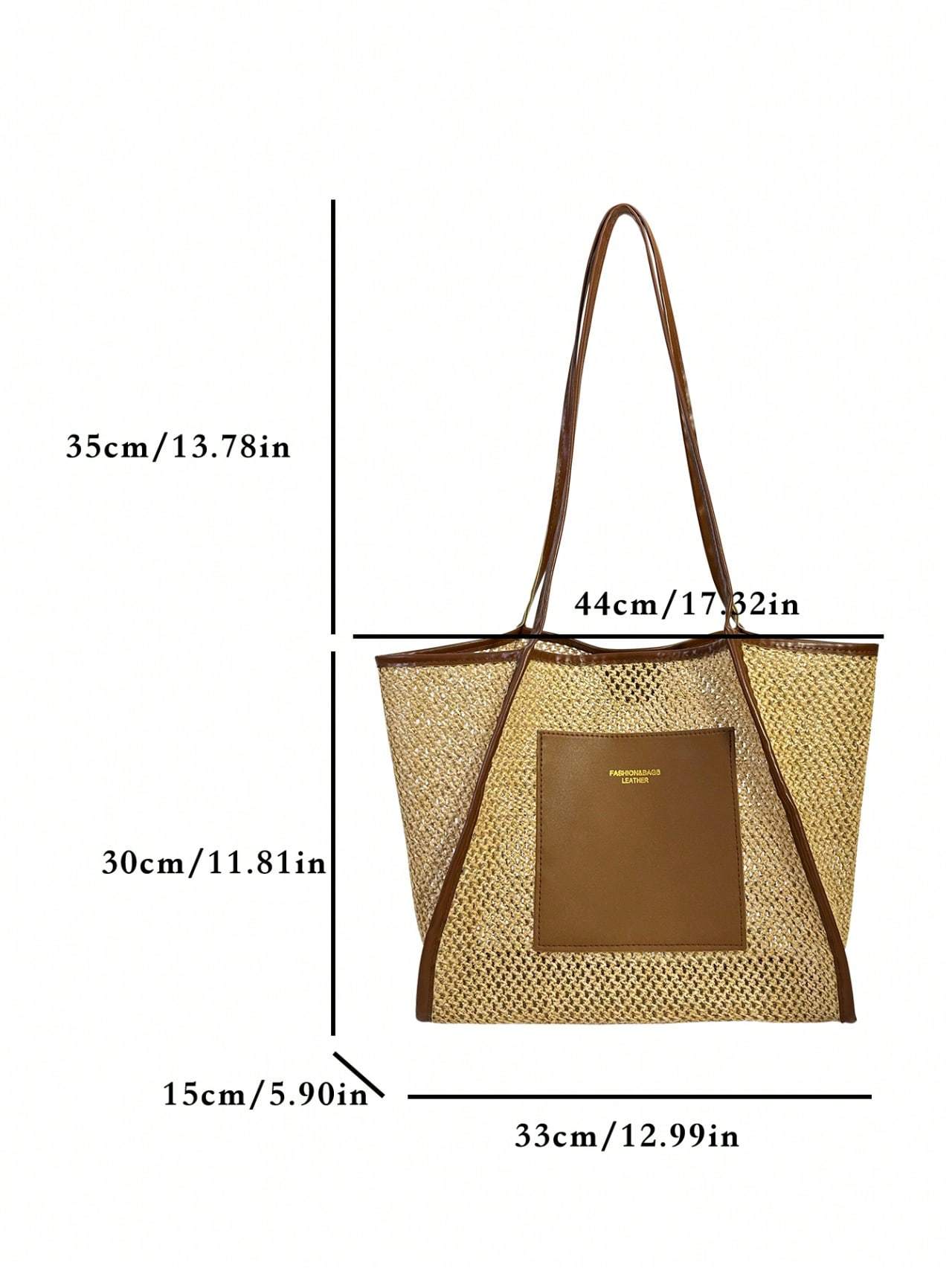 Braided Large-capacity Fashionable Korean Handbag New Versatile Ins Casual And Stylish Shoulder Tote Bag