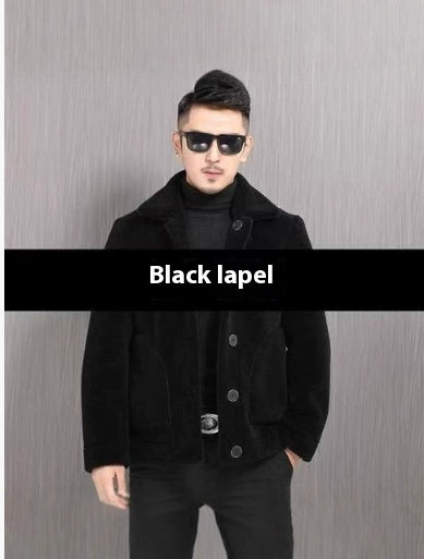 Double-sided Wear Polo Collar Jacket Men&