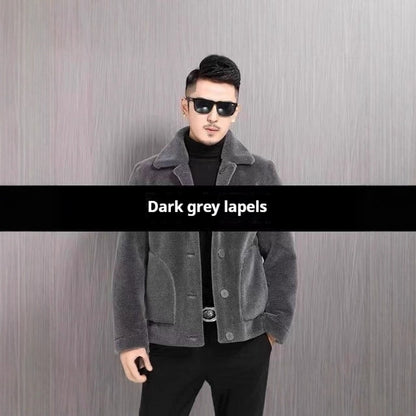 Double-sided Wear Polo Collar Jacket Men&